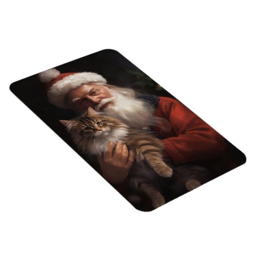Maine Coon mit Weihnachten Magnet (Rechte Seite)