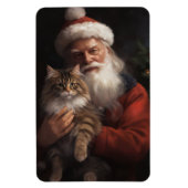 Maine Coon mit Weihnachten Magnet (Vertikal)