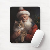 Maine Coon mit Weihnachten Mousepad (Mit Mouse)