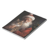 Maine Coon mit Weihnachten Notizblock (Rotiert)