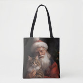 Maine Coon mit Weihnachten Tasche (Vorderseite)