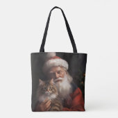 Maine Coon mit Weihnachten Tasche (Rückseite)