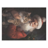 Maine Coon mit Weihnachten Tischdecke (Vorderseite (Horizontal))