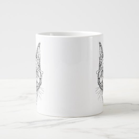 Maine-Coon-Portrait Jumbo-Tasse (Vorderseite)