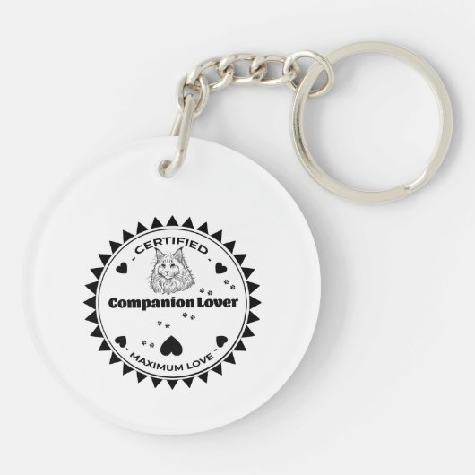 Maine Coon Schlüsselanhänger (Rückseite)