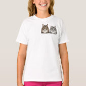 Maine Coon & Silver Tabby for Cat lover  T-Shirt (Vorderseite)