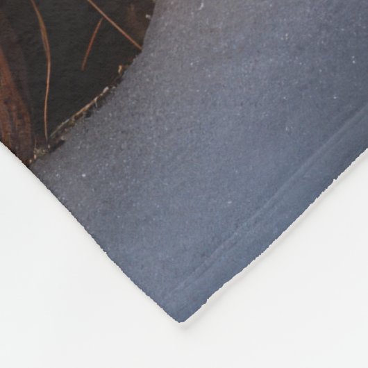 Maine Coon Snowy Sleigh Weihnachtsdekor Fleecedecke (Ecke)