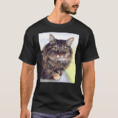 Maine Coon T Shirt - Geschenk für Katzen Liebhaber (Vorderseite)