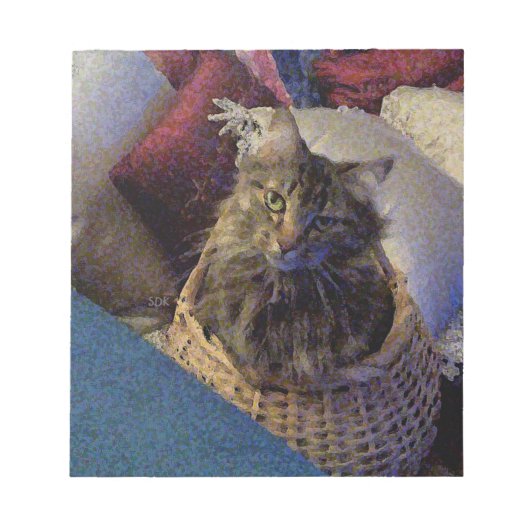 Maine Coon Tabby Cat Notizblock (Vorderseite)