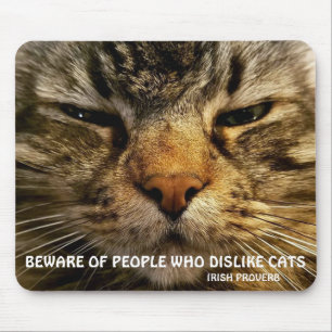 Maine Coon und irisches Sprichwort Meme Mousepad