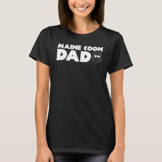 Maine Coon Vater Funny Maine Coon Cat Vater Vater  T-Shirt