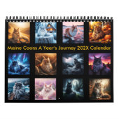 Maine Coons A Year's Journey 202X Kalender (Titelbild)