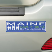 Maine, das vorwärts Autoaufkleber bewegt (Auf Auto)