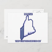 Maine, der Weg wie sollte © Postcard Postkarte (Vorne/Hinten)