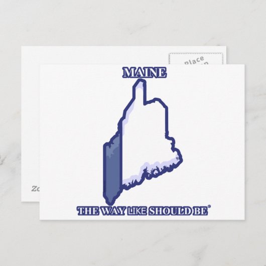 Maine, der Weg wie sollte © Postcard Postkarte (Vorne/Hinten)