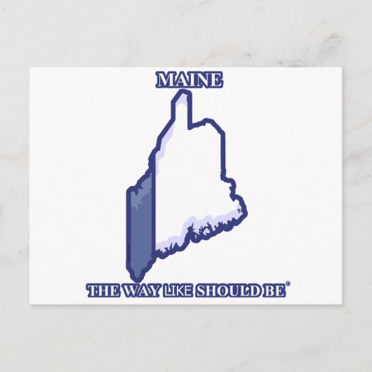 Maine, der Weg wie sollte © Postcard Postkarte (Vorderseite)