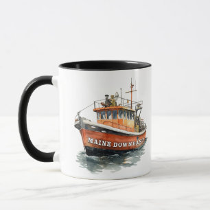 Maine-Downeast-Boot-Fischerei Tasse
