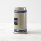 Maine dünnes Blue Line Stein Bierglas (Mittel)