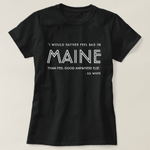 Maine E E.B. Weißbuch T-Shirt