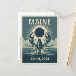 Maine Eclipse Postkarte