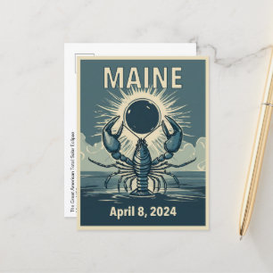 Maine Eclipse Postkarte