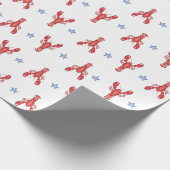 Maine Event Lobster Preppy Seaside Coastes Geschenkpapier (Ecke)