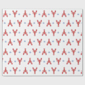 Maine Event Lobster Preppy Seaside Coastes Geschenkpapier (Flach)