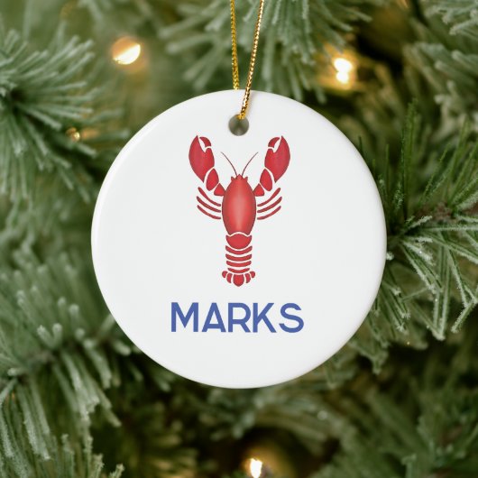 Maine Event Lobsterfest New England Gastgeschenk H Keramik Ornament (Baum)