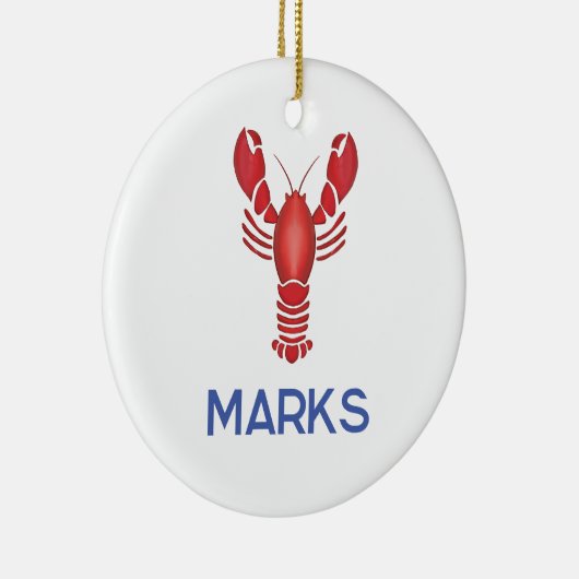 Maine Event Lobsterfest New England Gastgeschenk H Keramik Ornament (Rechts)