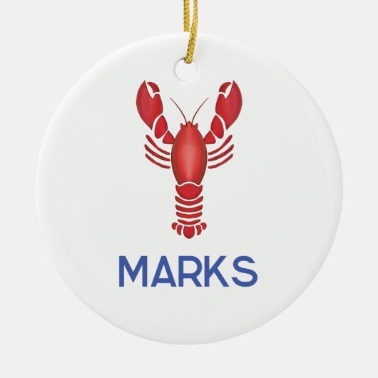 Maine Event Lobsterfest New England Gastgeschenk H Keramik Ornament (Vorne)
