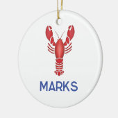 Maine Event Lobsterfest New England Gastgeschenk H Keramik Ornament (Links)