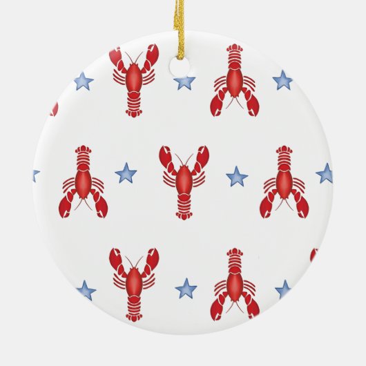 Maine Event Lobsterfest New England Gastgeschenk H Keramik Ornament (Hinten)