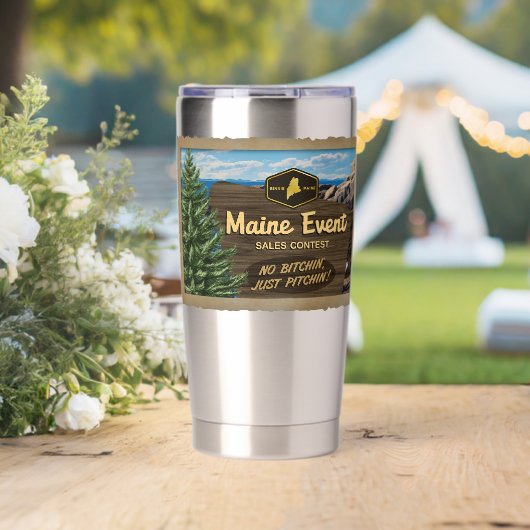 Maine Event Sales Contest Tumbler Thermobecher (Hochzeit (gedreht))