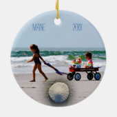 Maine Family Foto Keramik Ornament (Hinten)