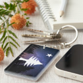 Maine Flag 1901 - Starry Night Edition Schlüsselanhänger (Vorderseite rechts)