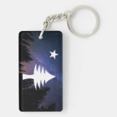 Maine Flag 1901 - Starry Night Edition Schlüsselanhänger (Rückseite)
