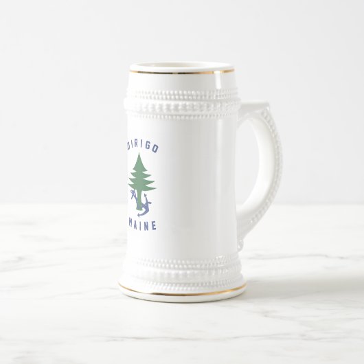 MAINE FLAG BIERGLAS (VorderseiteRechts)