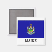 Maine Flag Magnet (Vorderseite/Rückseite)
