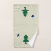 Maine-Flagge 1901 Badhandtuch Set (Handtuch)