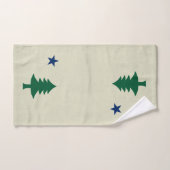 Maine-Flagge 1901 Badhandtuch Set (Handtuch)