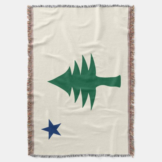 Maine-Flagge 1901 Decke (Vorderseite Vertikal)