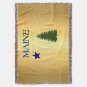 Maine-Flagge 1901 Decke (Vorderseite Vertikal)