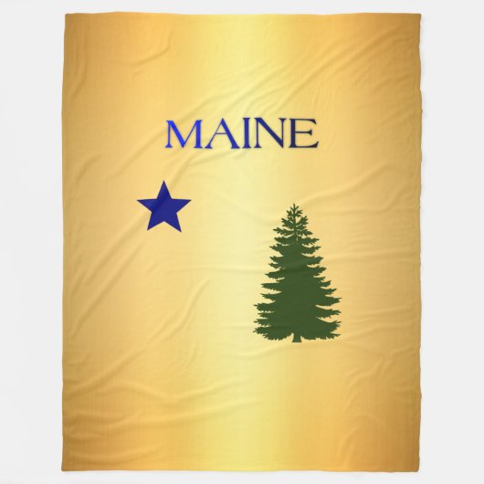 Maine-Flagge 1901 Fleecedecke (Vorderseite)