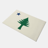 Maine-Flagge 1901 Fußmatte (Schrägansicht)