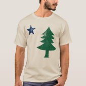 Maine-Flagge 1901 - gestört T-Shirt (Vorderseite)