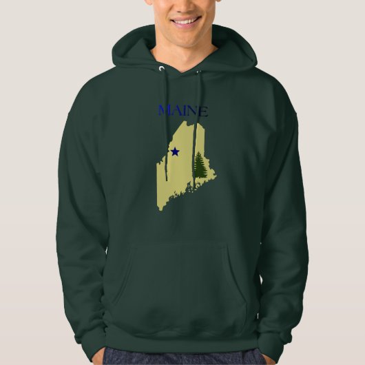 Maine-Flagge 1901 Hoodie (Vorderseite)