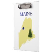 Maine-Flagge 1901 Klemmbrett (Links)