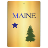 Maine-Flagge 1901 Klemmbrett (Rückseite)