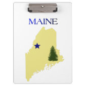Maine-Flagge 1901 Klemmbrett (Vorderseite)
