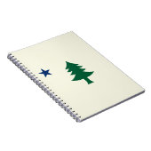 Maine-Flagge 1901 Notizblock (Rechte Seite)
